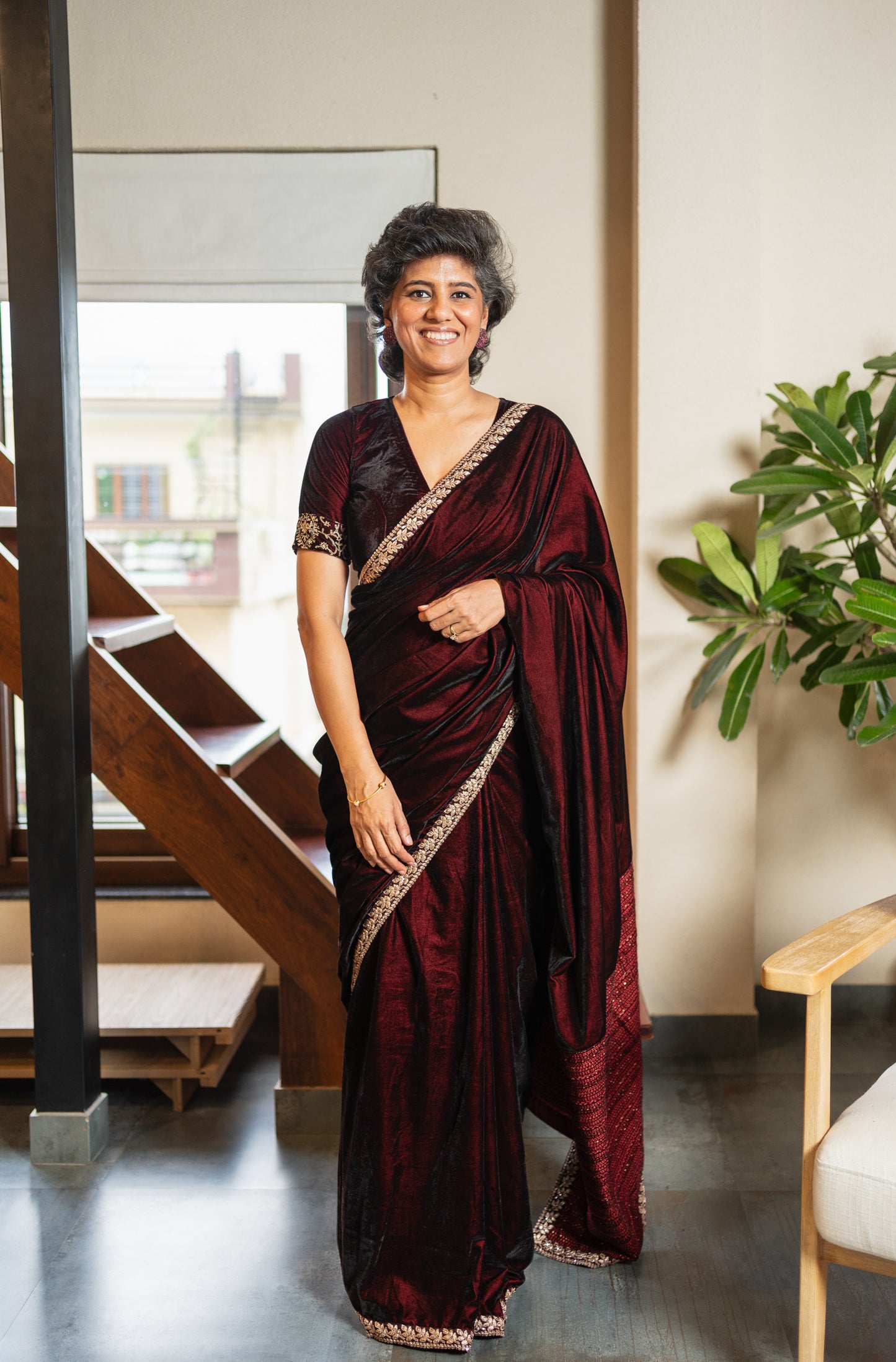 PARIKSHIT VELVET SARI