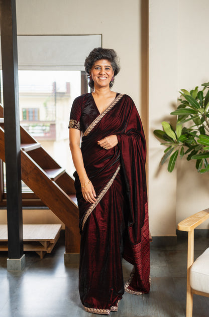 PARIKSHIT VELVET SARI