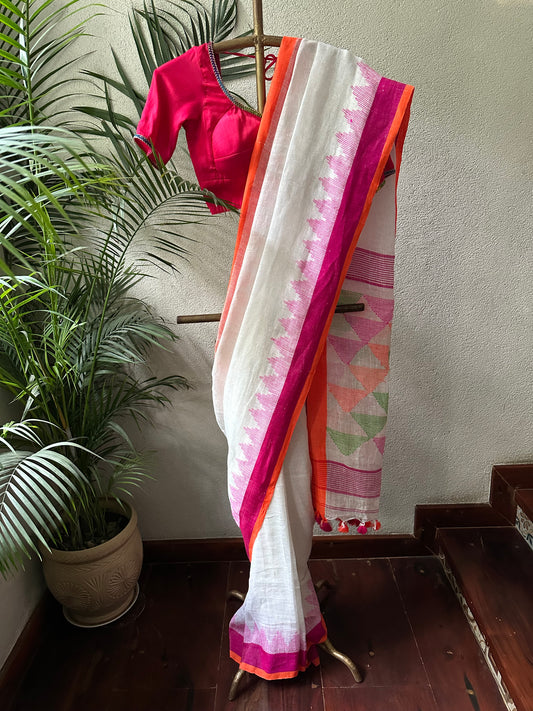 REEMA 1  LINEN  SARI