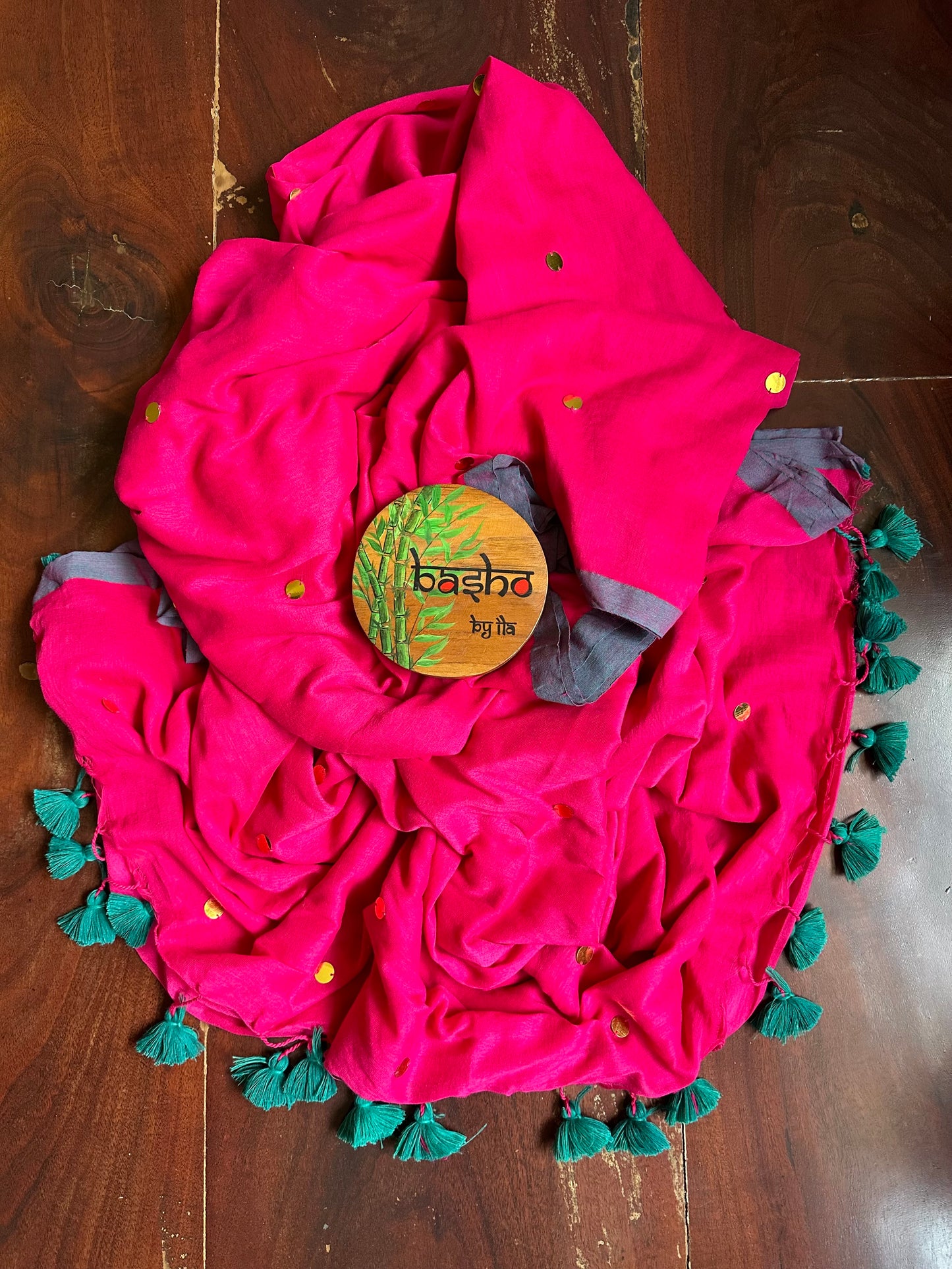 FUSCIA TILLA SAREE