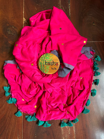 FUSCIA TILLA SAREE