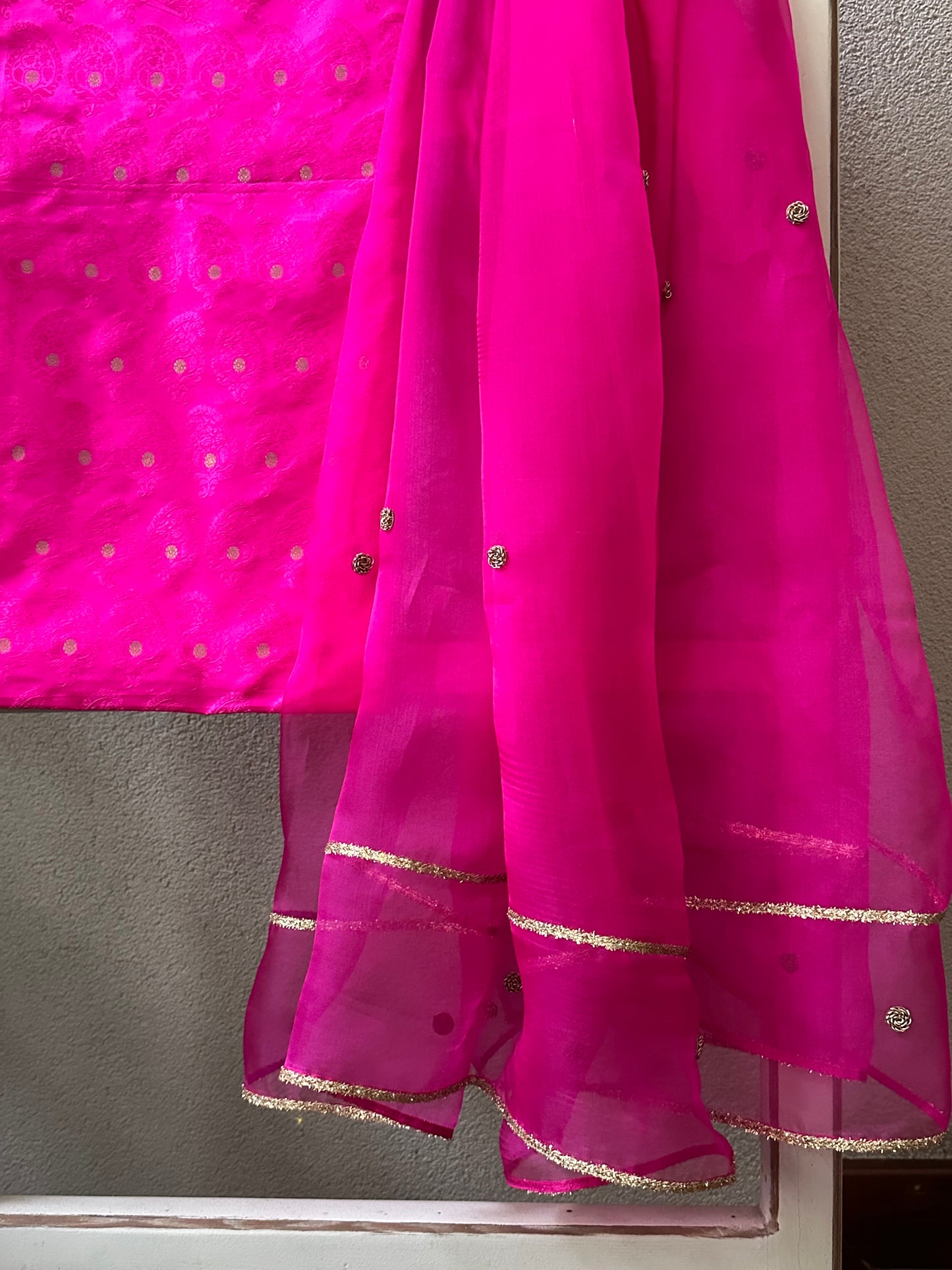 NARMADA 2 PIECE  SILK  SUIT  SET