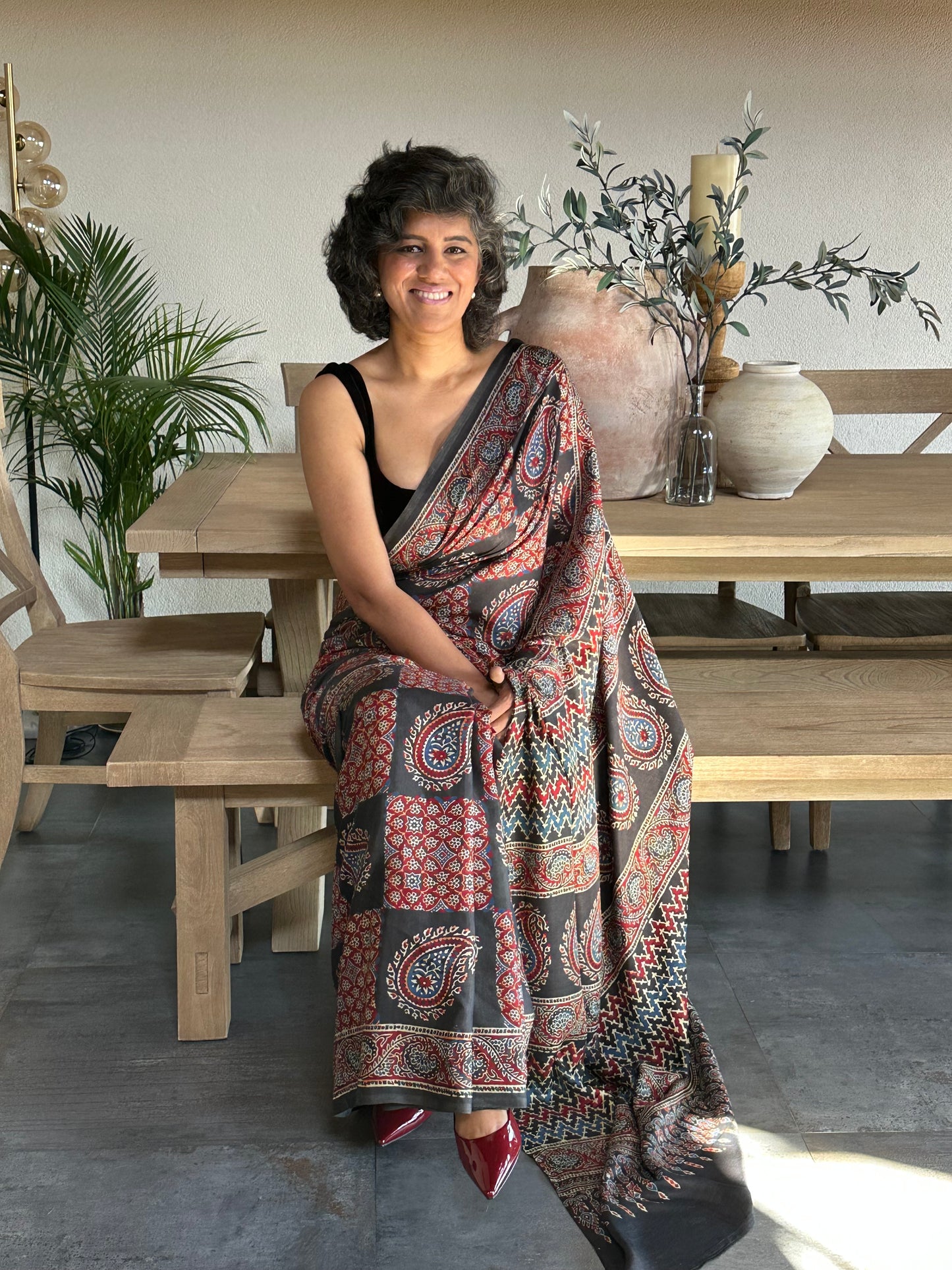 KAMALA  MUSLIN  SARI