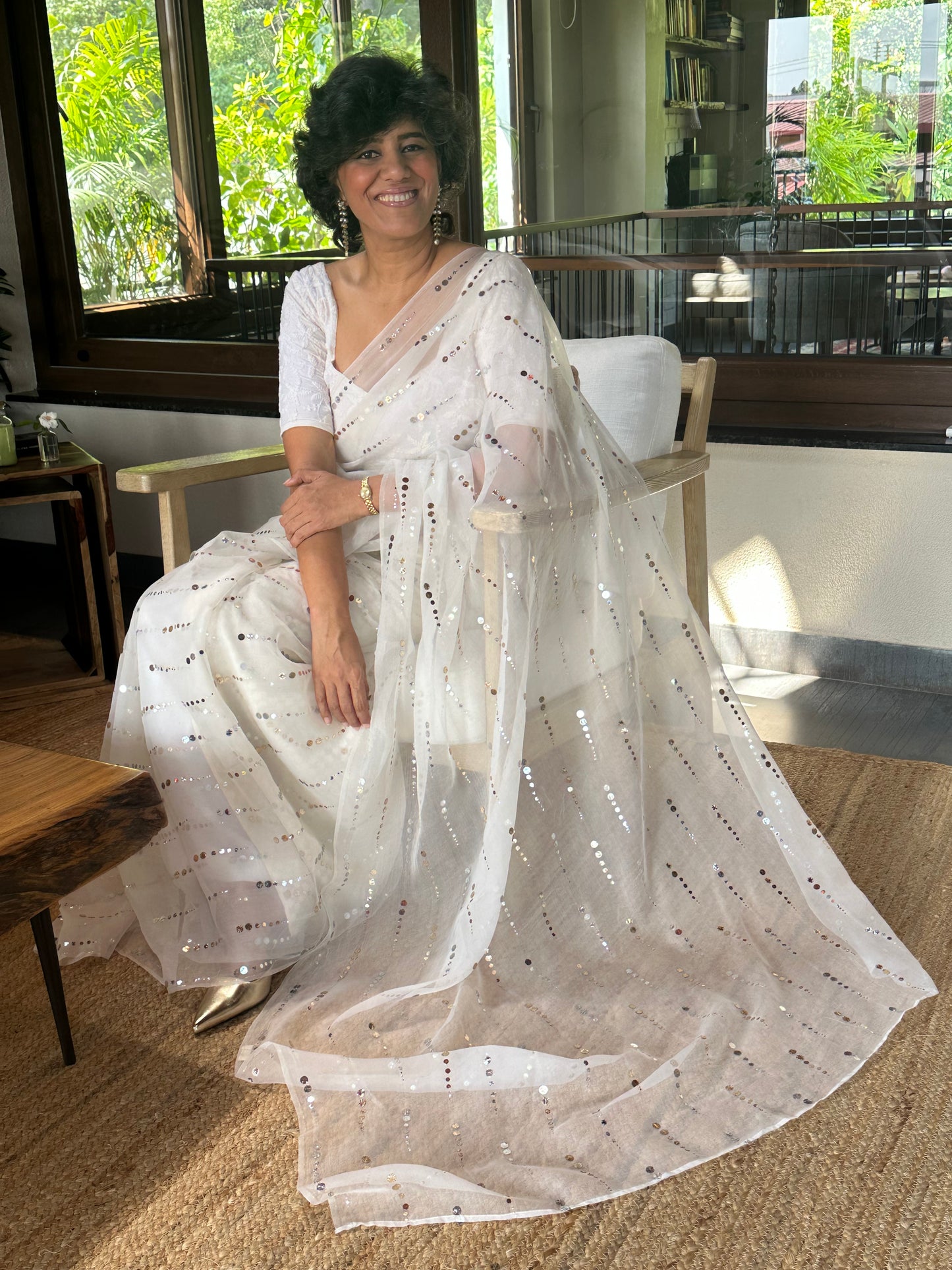 NEETA RANI  SILK ORGANZA SAREE