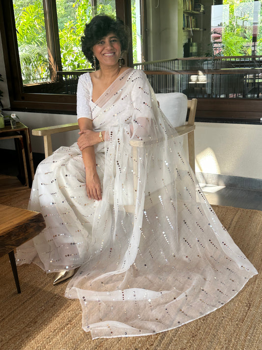 NEETA RANI  SILK ORGANZA SAREE