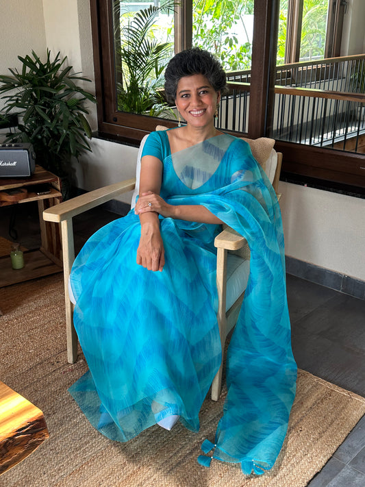 SUNITI DEVI SILK ORGANZA SAREE