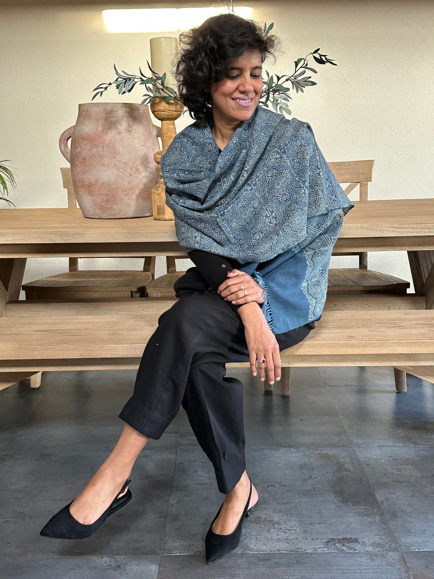 VASU  COTTON  LINEN  STOLE