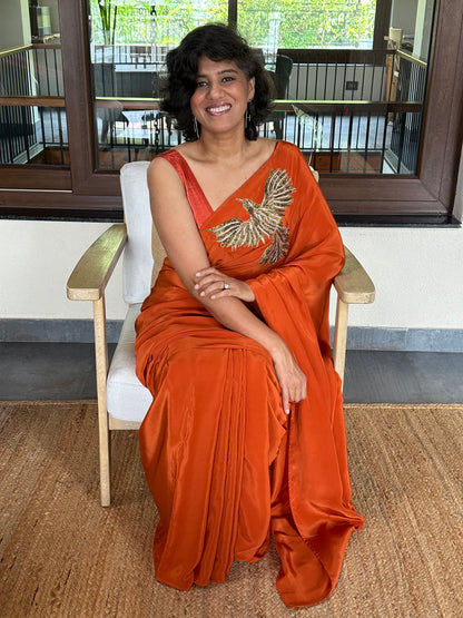 INSPIRE - CINNAMON BROOCH SARI