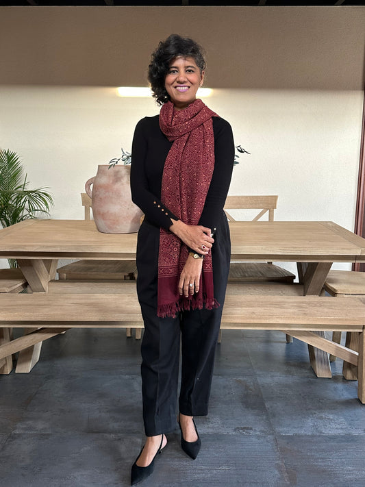 VIBHASU  COTTON  LINEN  STOLE