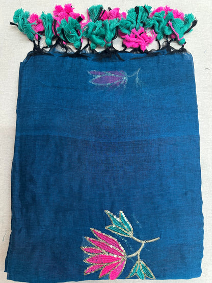 MUL COTTON  EMBROIDERY SEQUIN 1990
