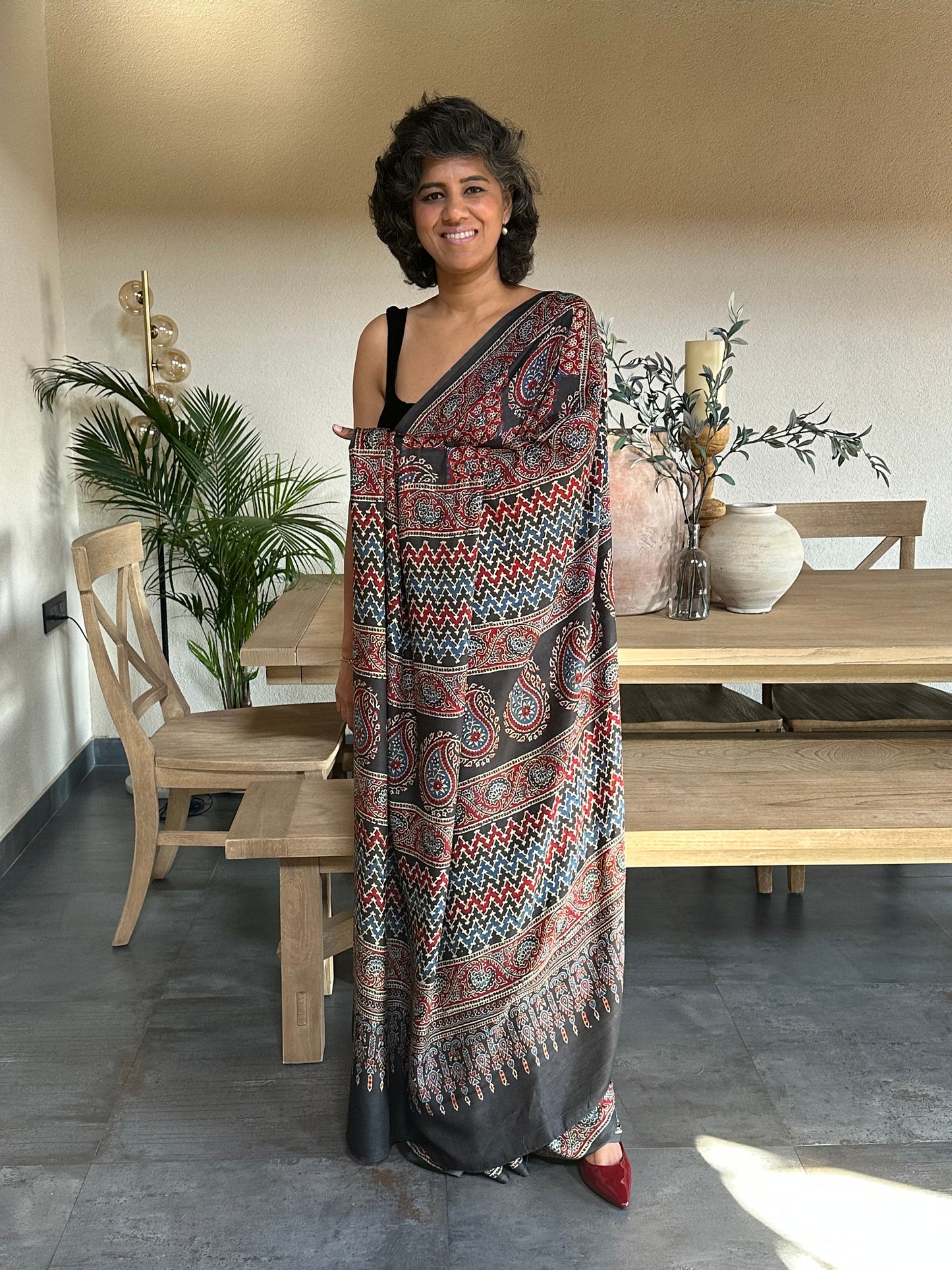 KAMALA  MUSLIN  SARI