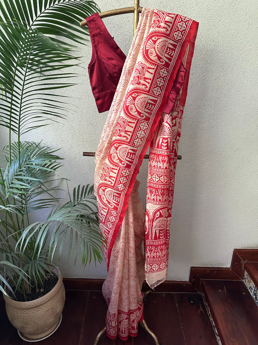 BHAGAVATA SILK SARI