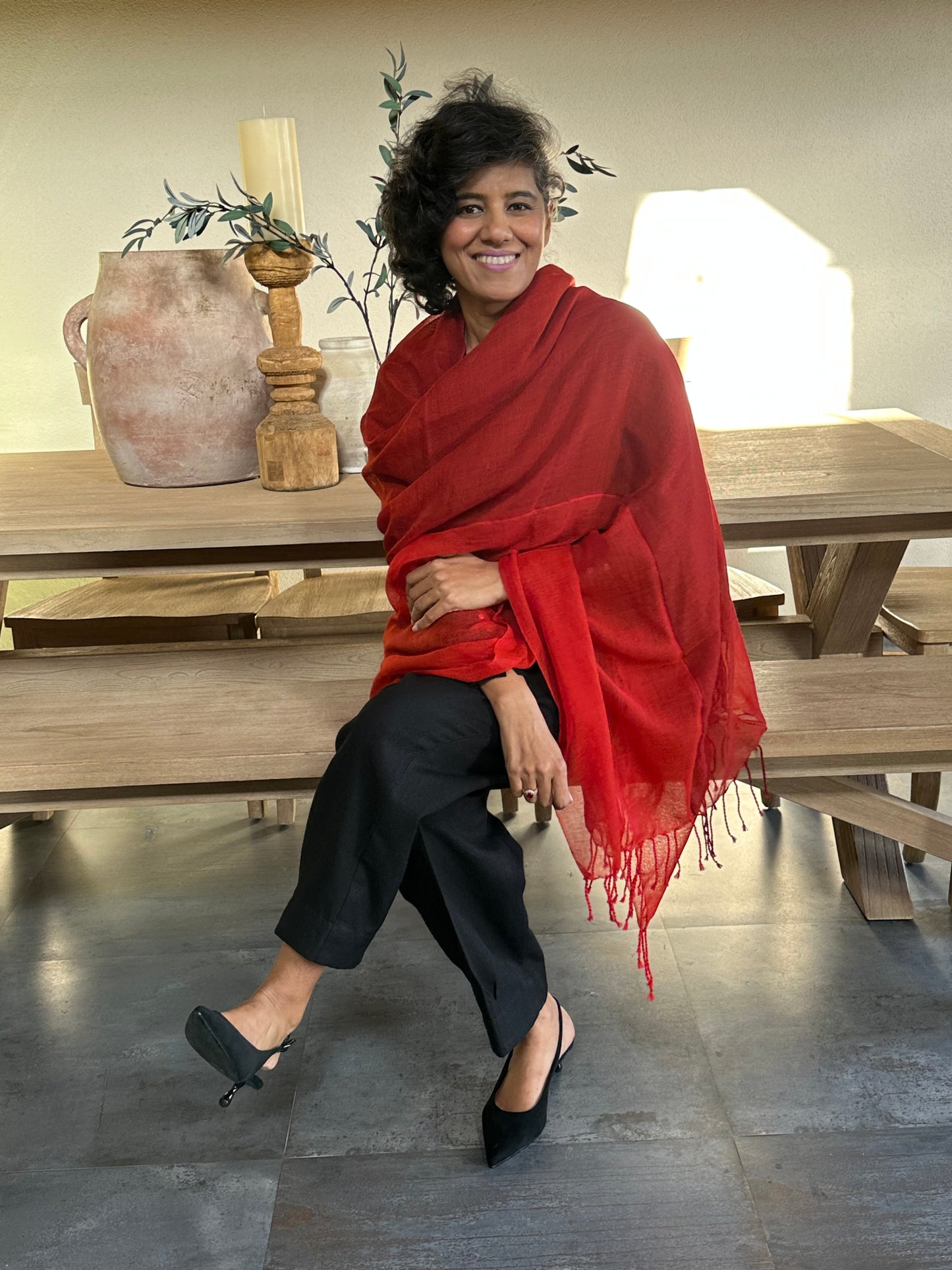 MAHABODHI  SHAWL ( Three Layer Shawl )