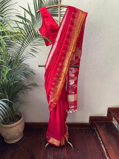 REEMA 9  LINEN  SARI