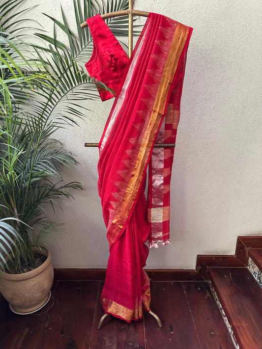 REEMA 9  LINEN  SARI