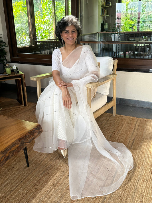 KHUSHBU RANI SILK ORGANZA SAREE