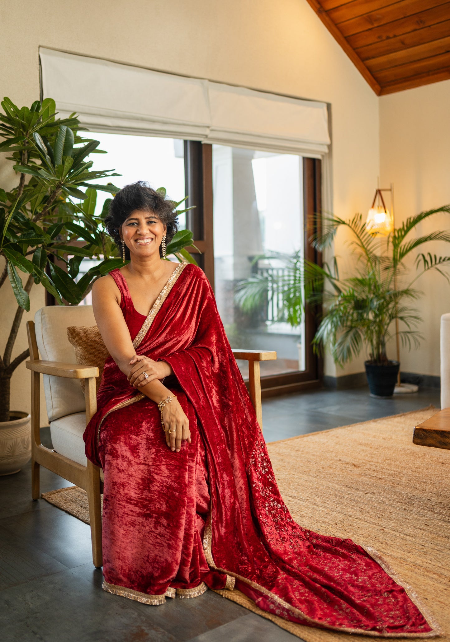 SHANTI  VELVET  SARI