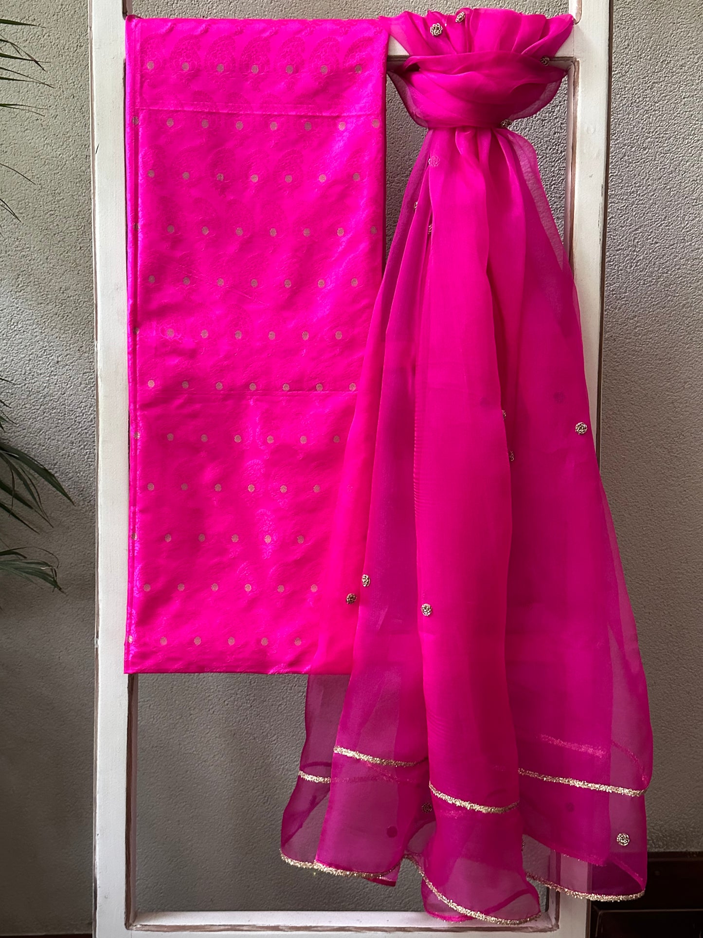 NARMADA 2 PIECE  SILK  SUIT  SET