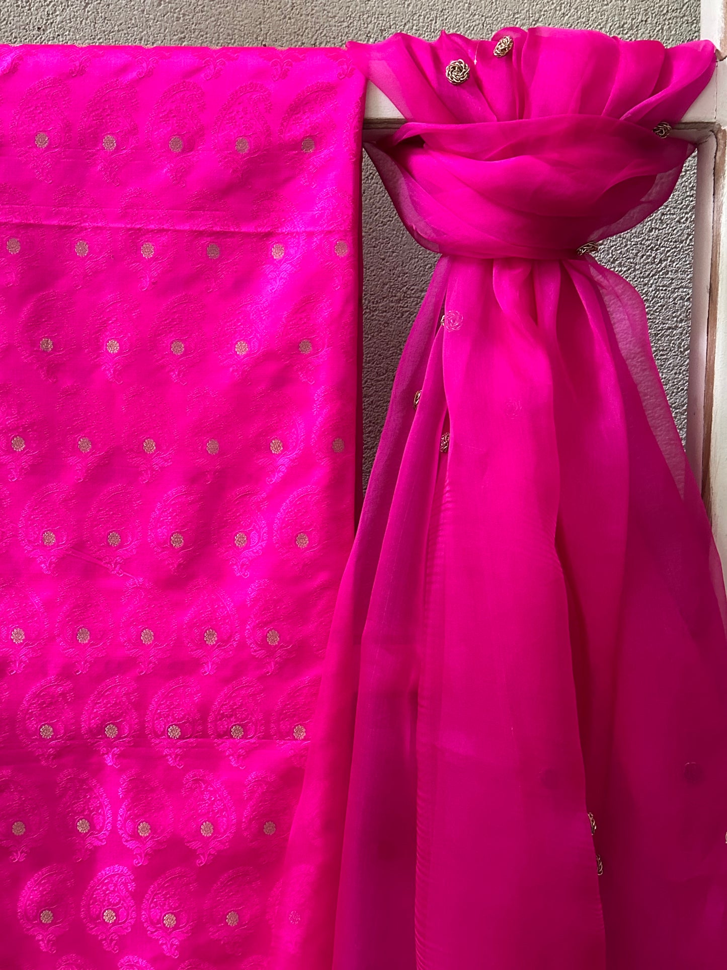 NARMADA 2 PIECE  SILK  SUIT  SET