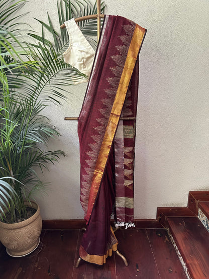REEMA 8  LINEN  SARI