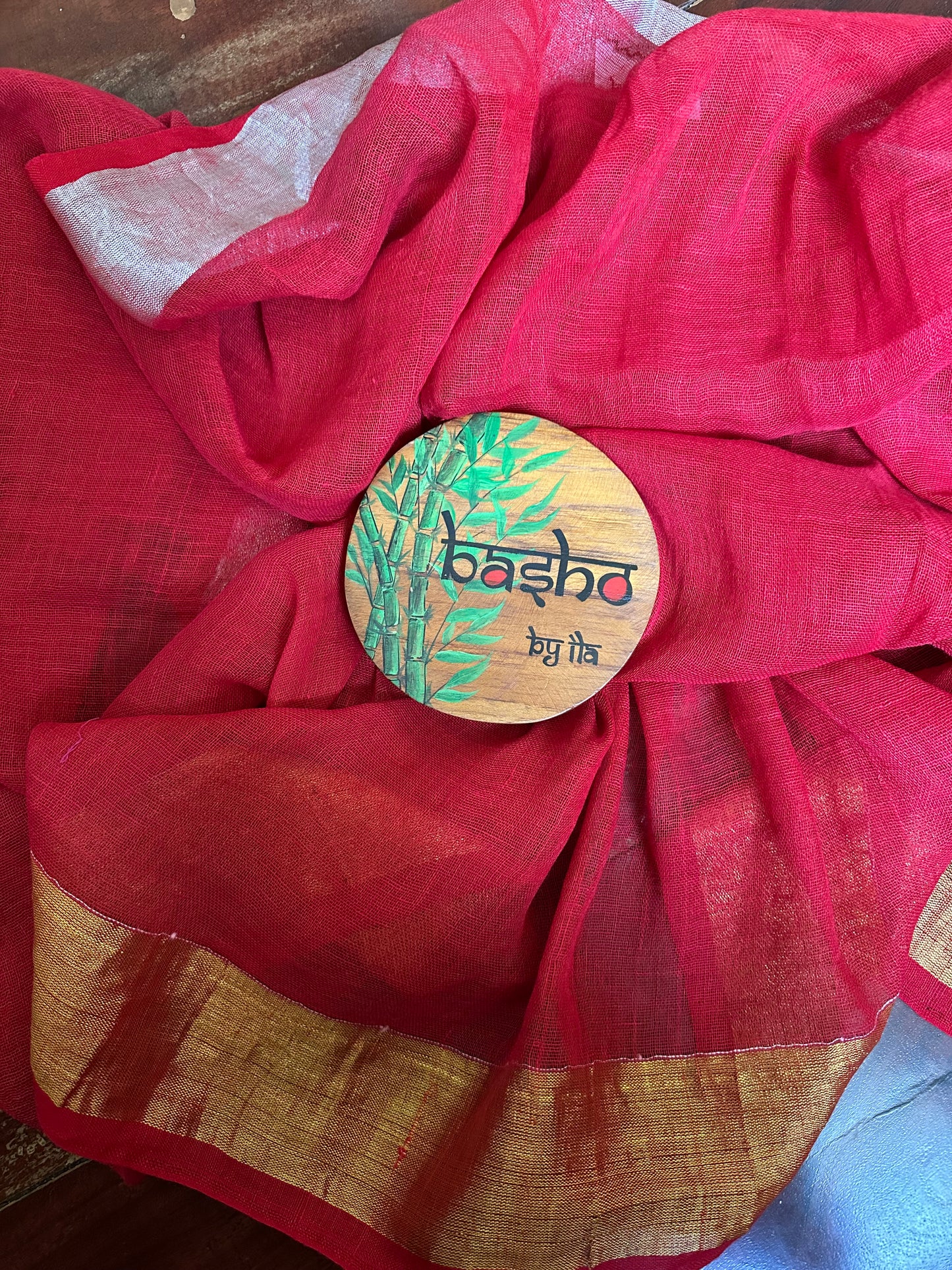 REEMA 9  LINEN  SARI