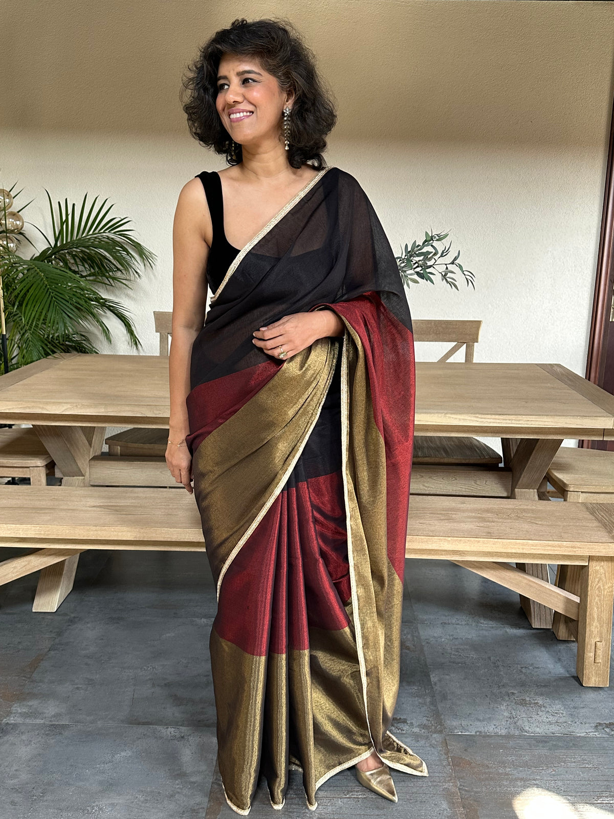 CHANDRAMA TISSUE COTTON SARI