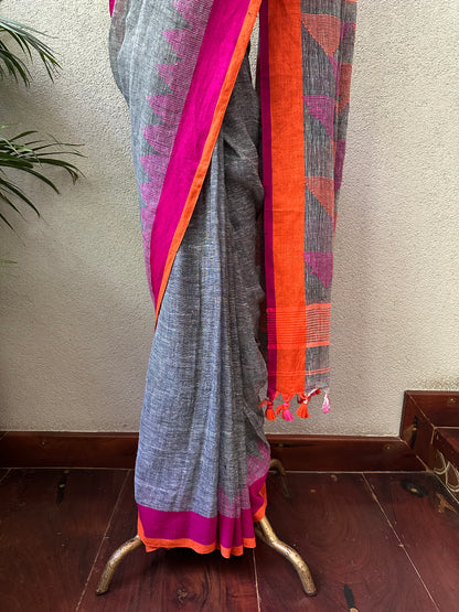 REEMA 6  LINEN  SARI