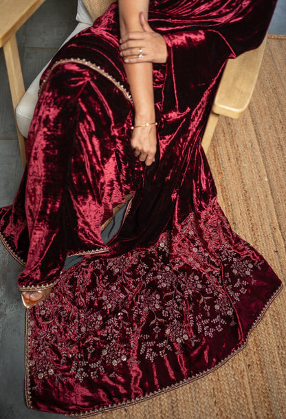 SAHDEV  VELVET  SARI