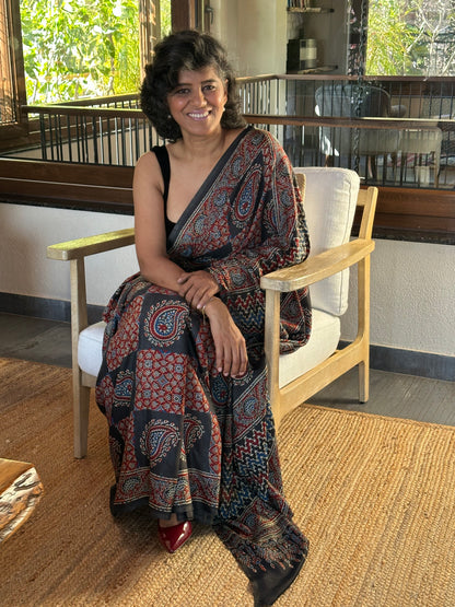 KAMALA  MUSLIN  SARI