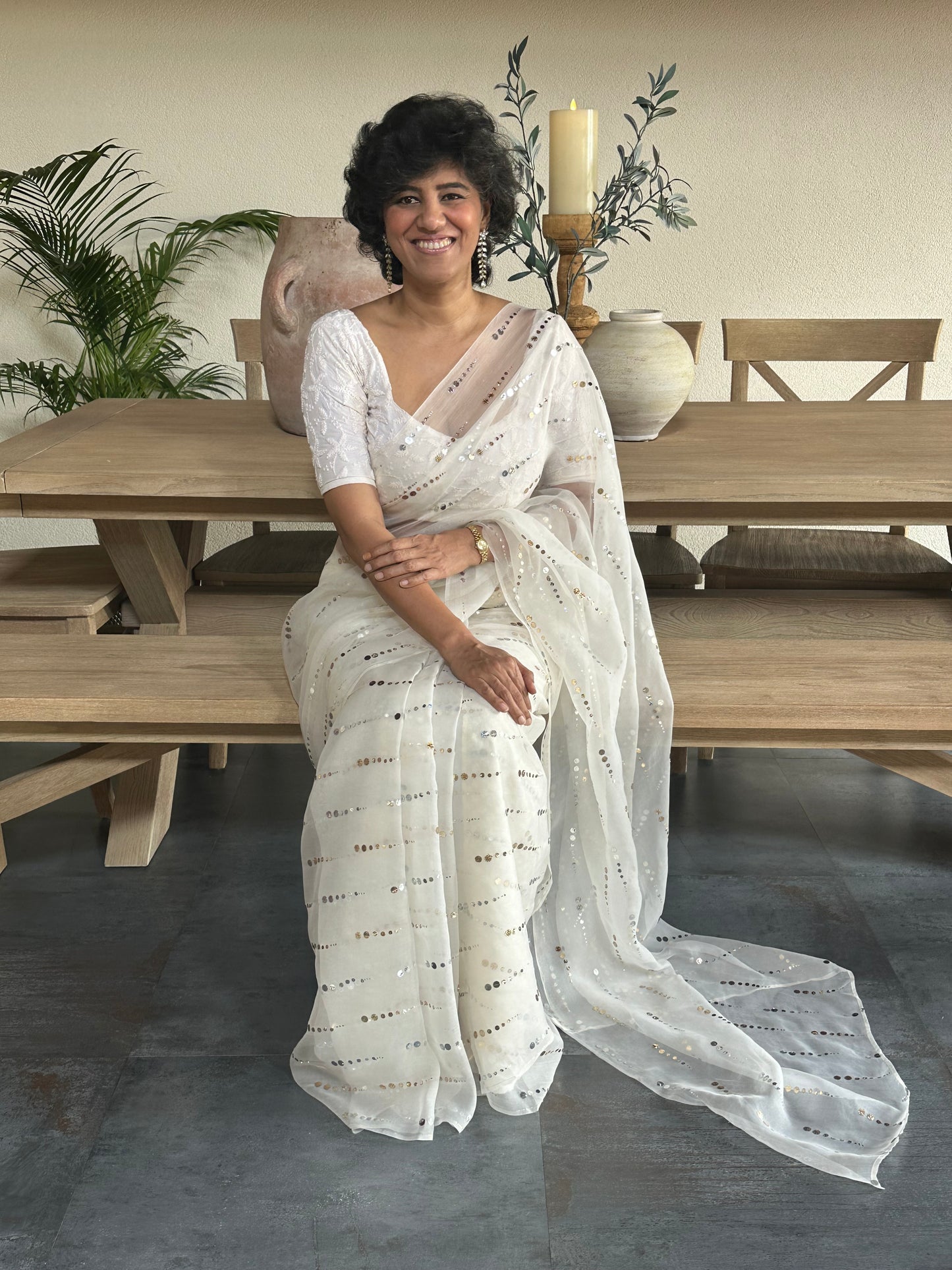 NEETA RANI  SILK ORGANZA SAREE