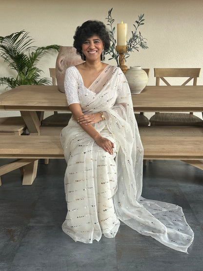 NEETA RANI  SILK ORGANZA SAREE