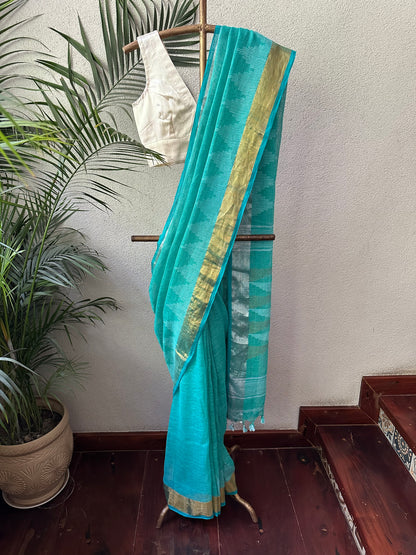 REEMA 7  LINEN  SARI