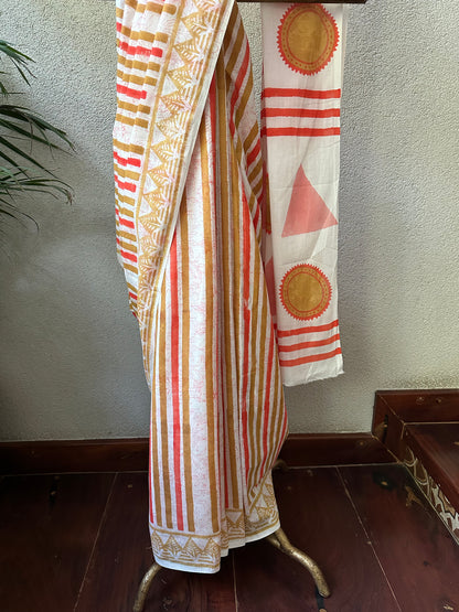 SUNDARI  COTTON  SARI