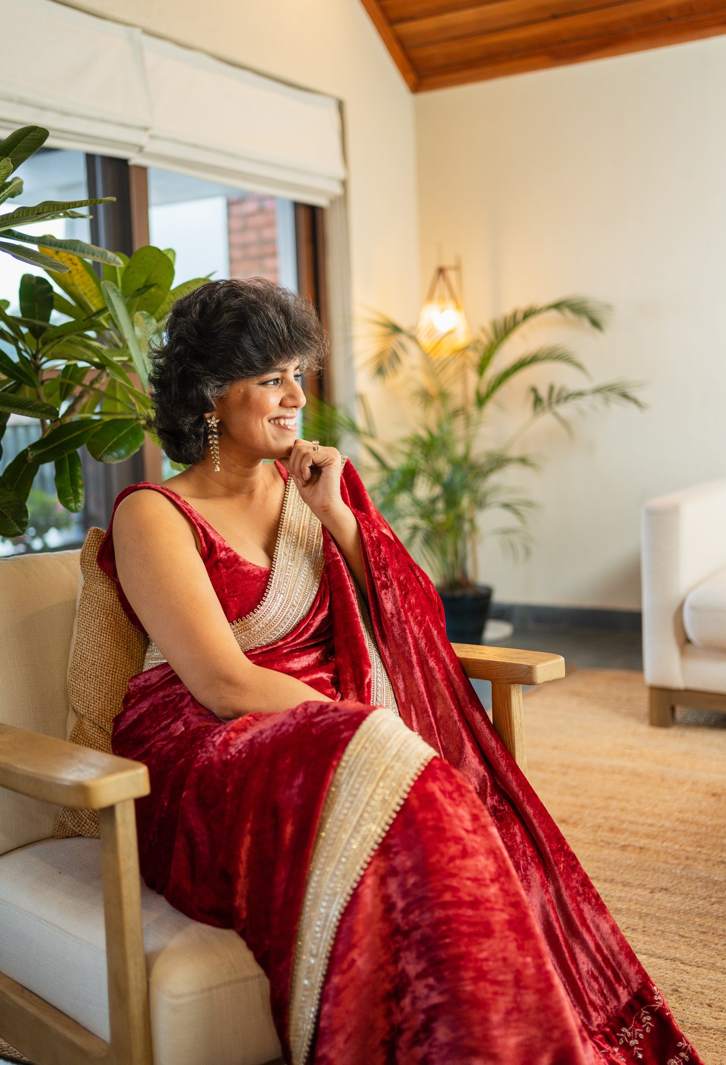 RUPMATI  VELVET  SARI