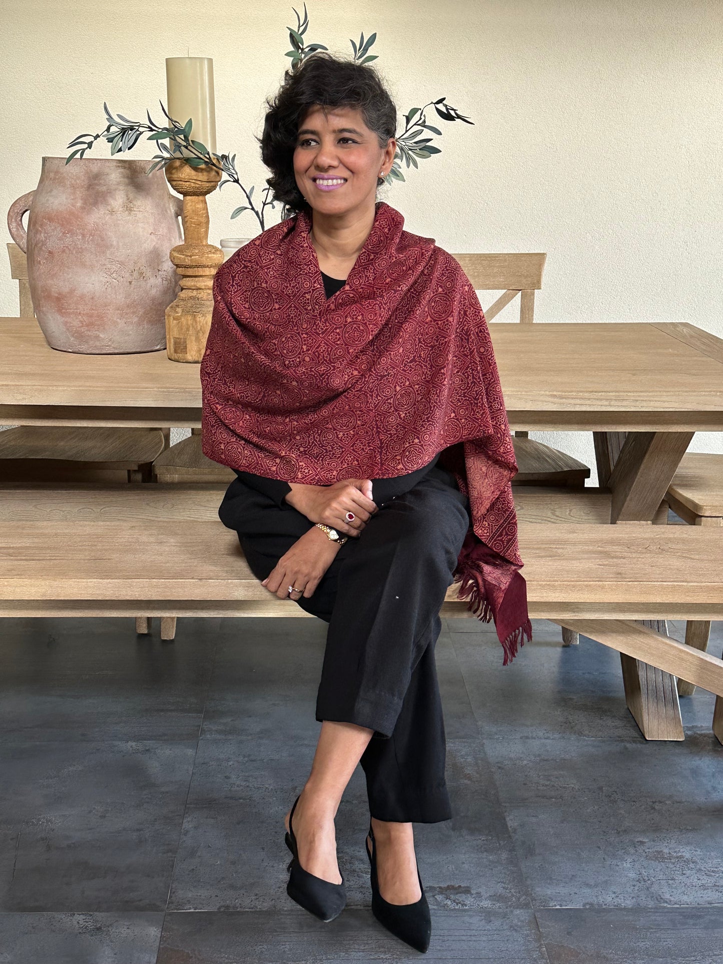 VIBHASU  COTTON  LINEN  STOLE