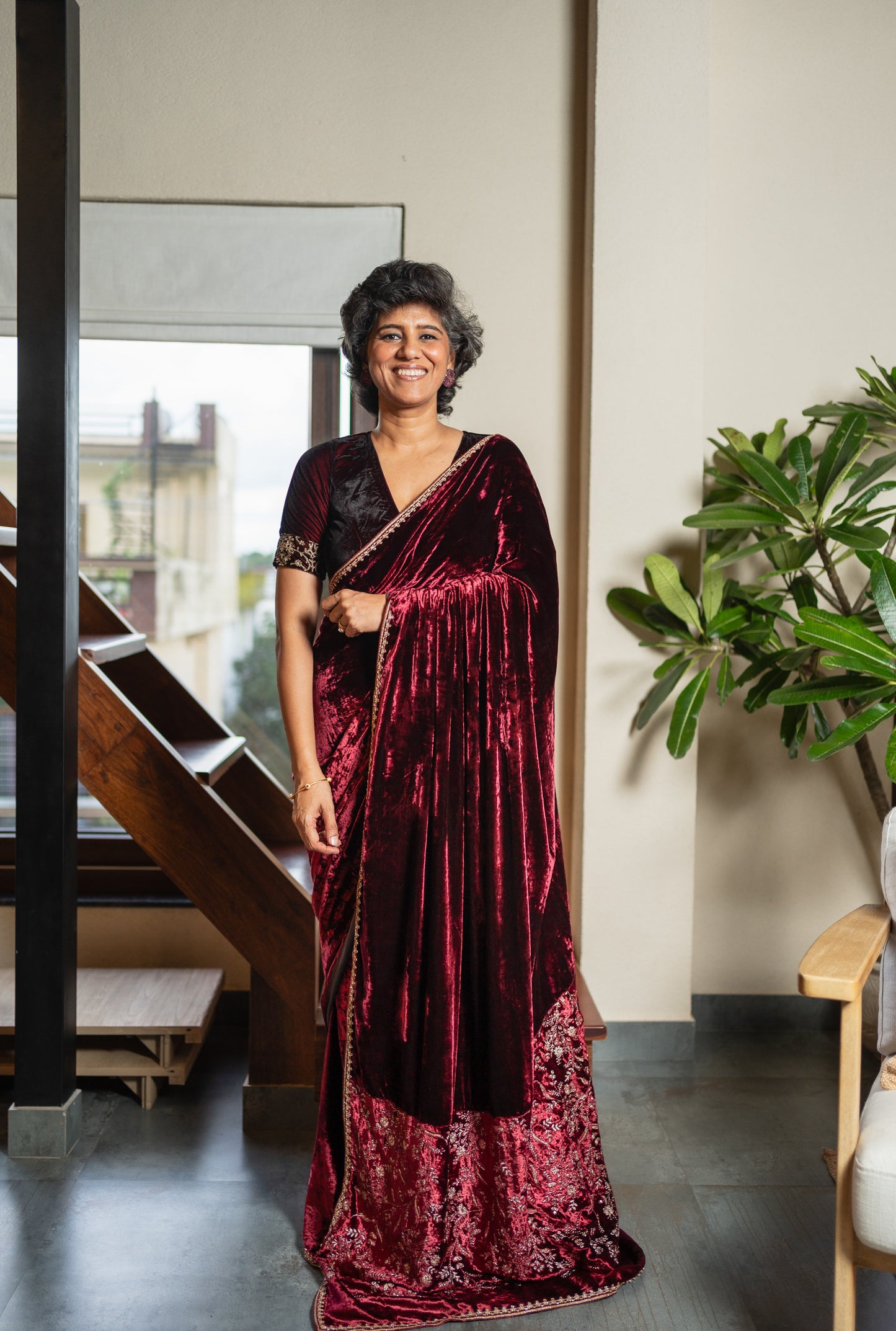 SAHDEV  VELVET  SARI