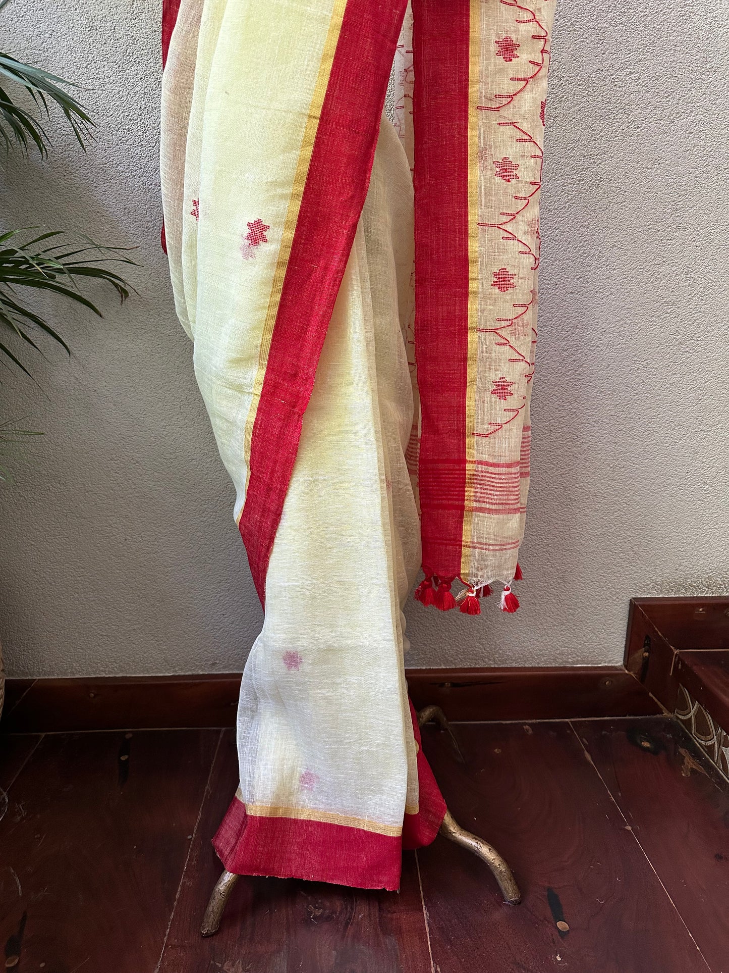 PARO 3  LINEN  SARI