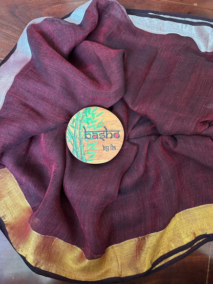REEMA 8  LINEN  SARI