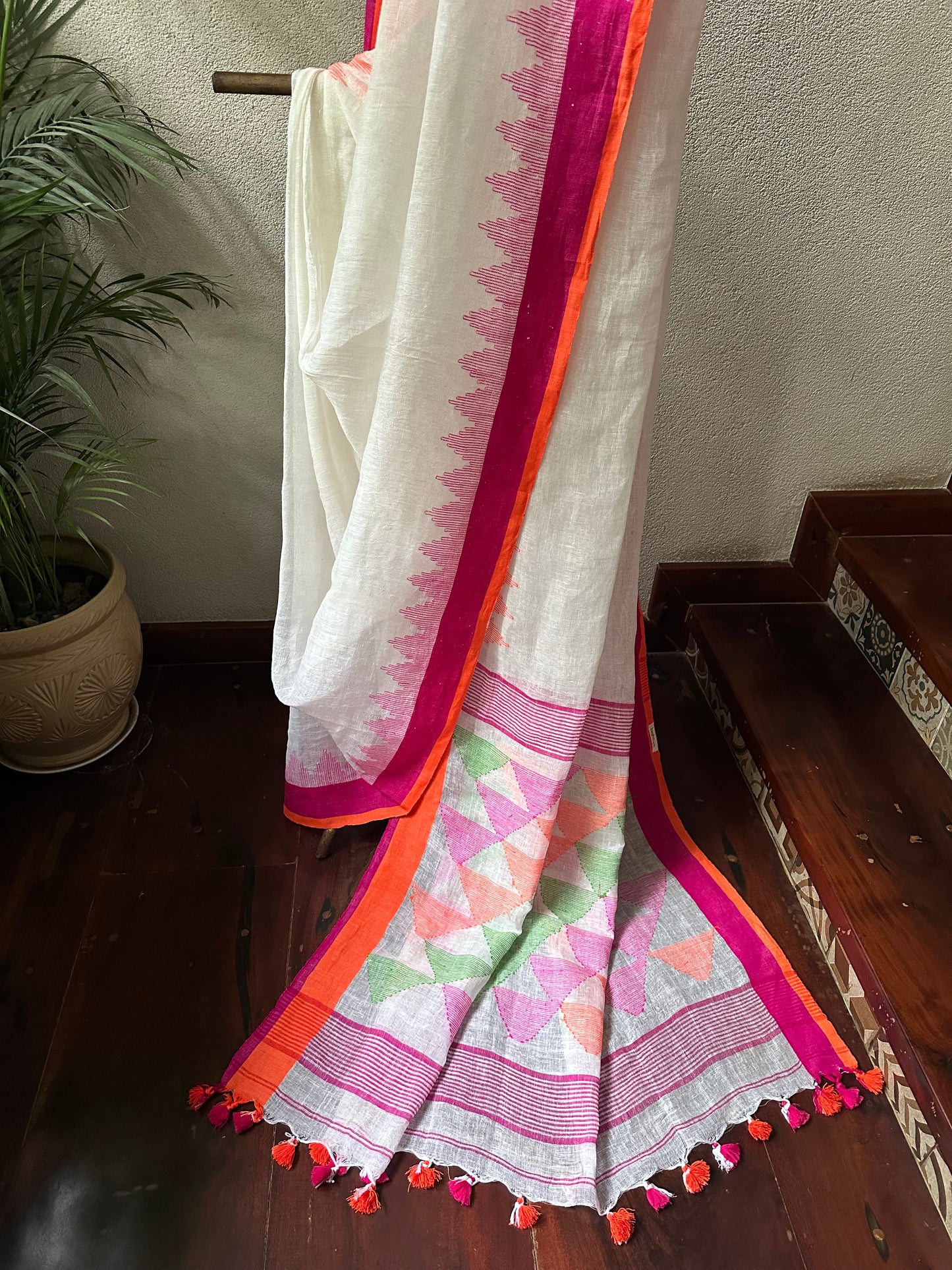 REEMA 1  LINEN  SARI