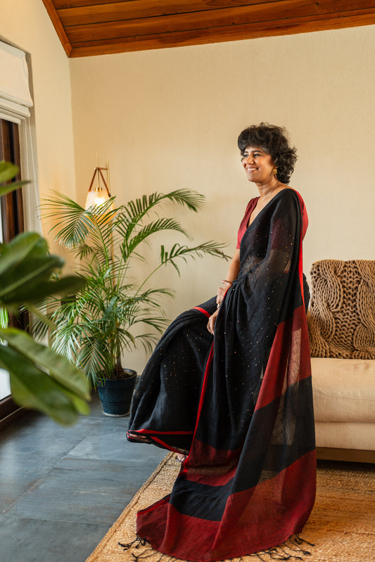 NAVI  LINEN  SARI