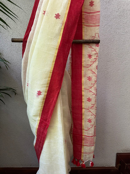 PARO 3  LINEN  SARI