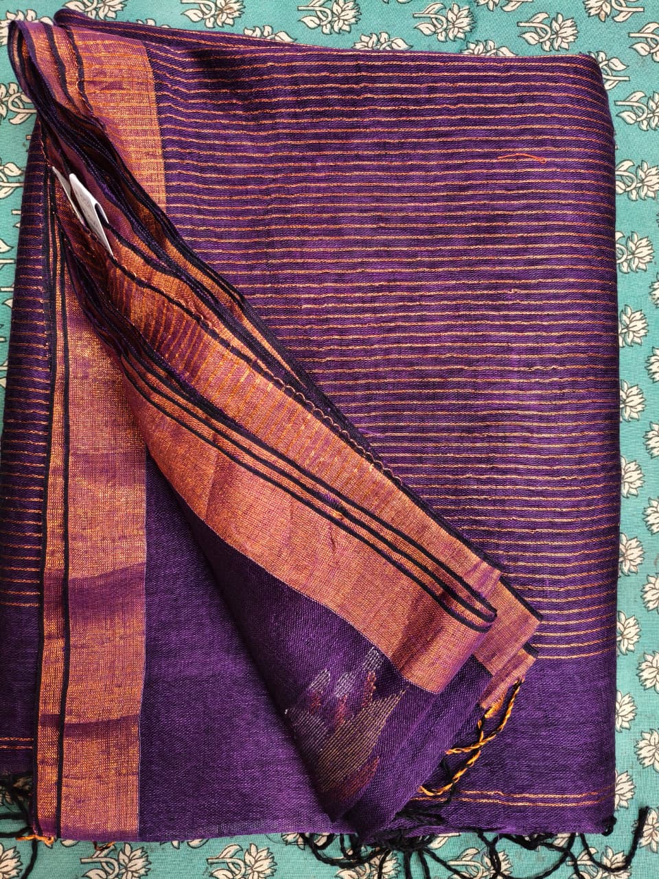 HANDLOOM LINEN FLOWER SARI 3800 / 4600 / 4800