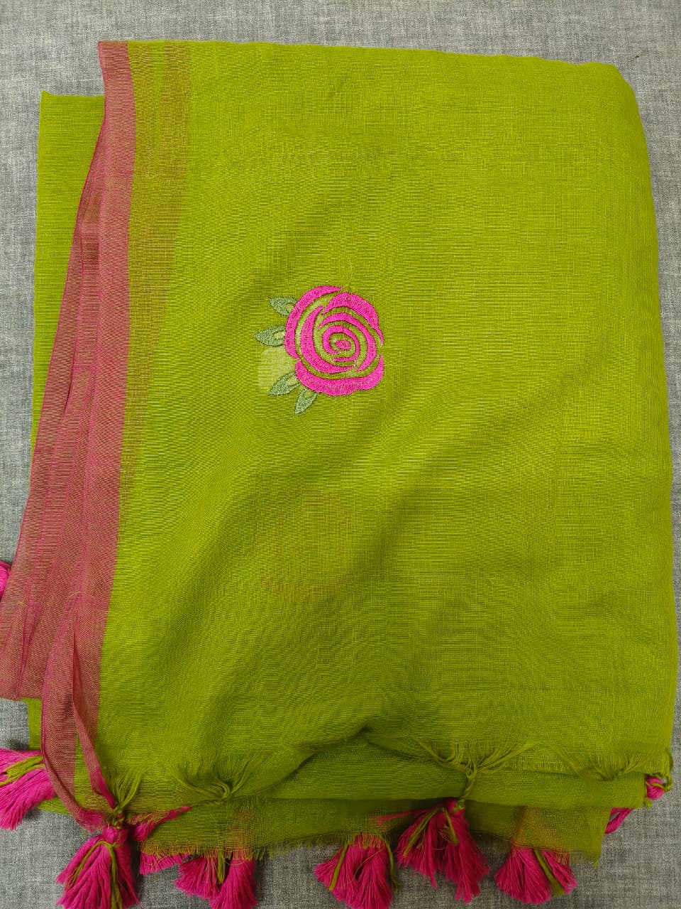ROSE FLOWER MUL COTTON SARI 1890