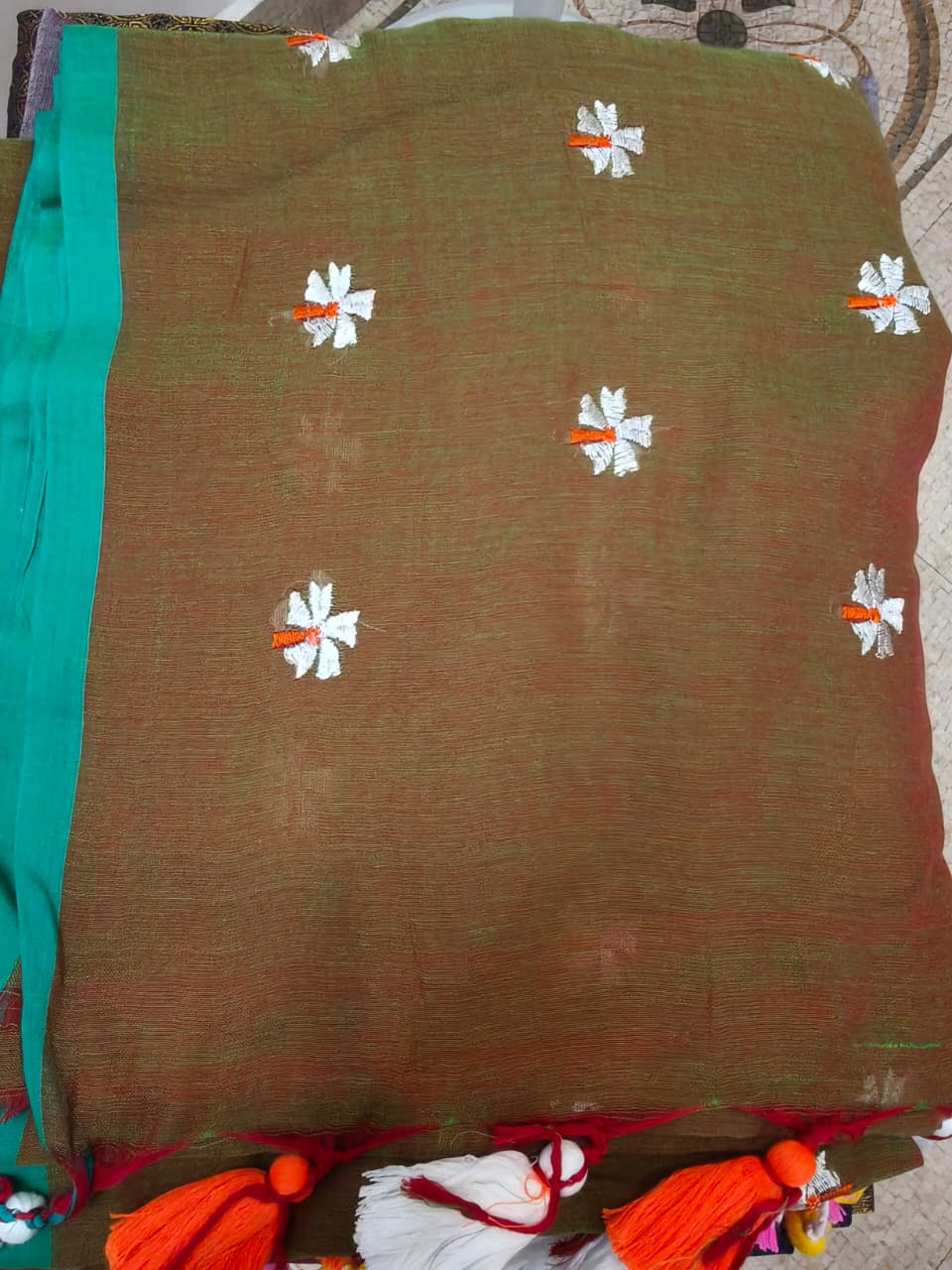MUL COTTON SIBOI FLOWER SARI 1690