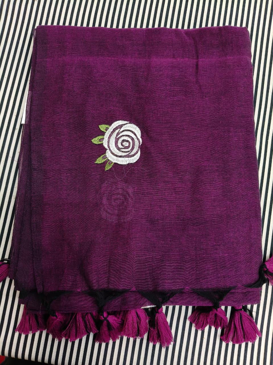 ROSE FLOWER MUL COTTON SARI 1890