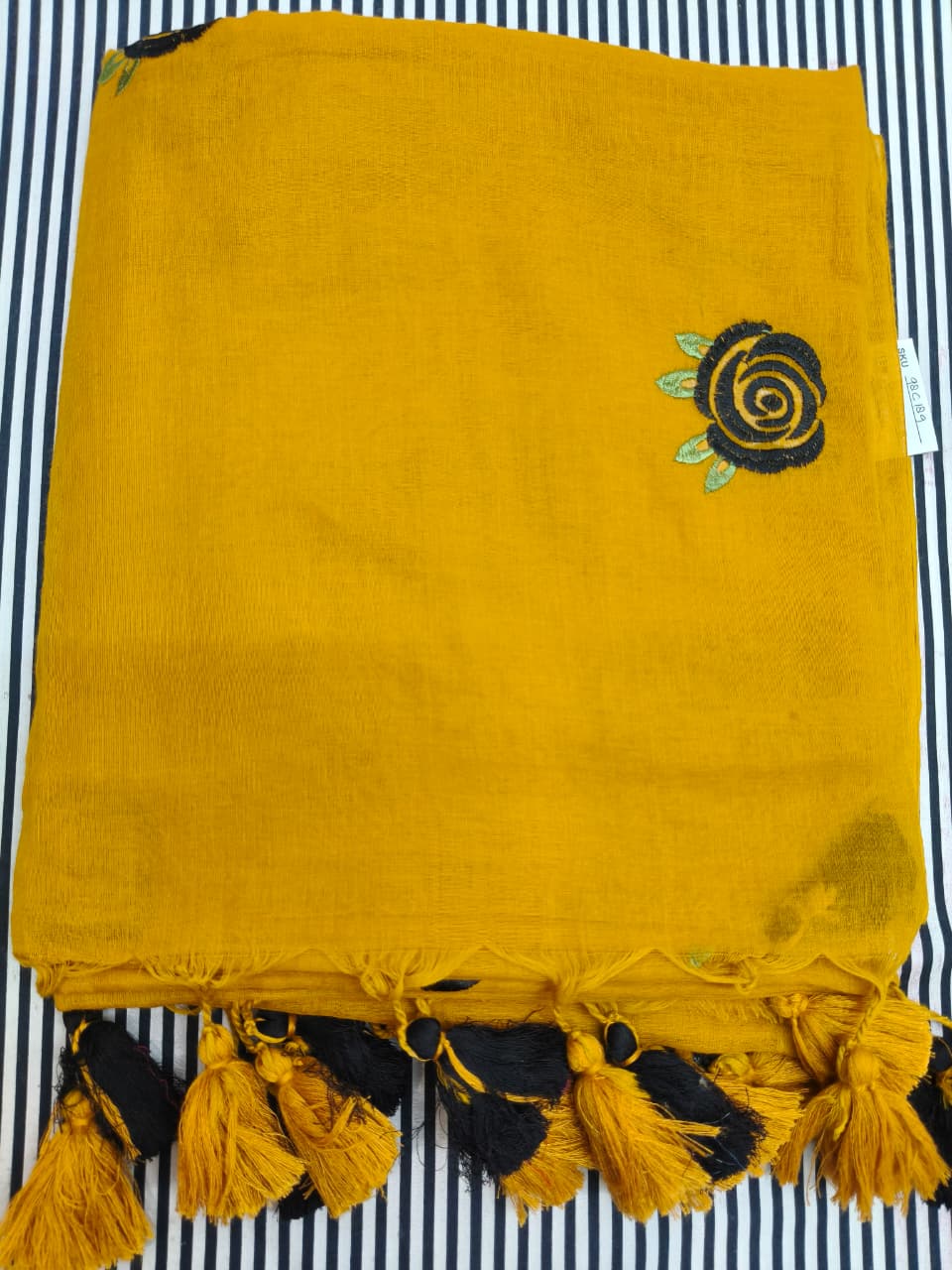 ROSE FLOWER MUL COTTON SARI 1890