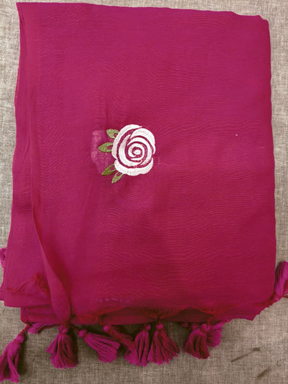 ROSE FLOWER MUL COTTON SARI 1890