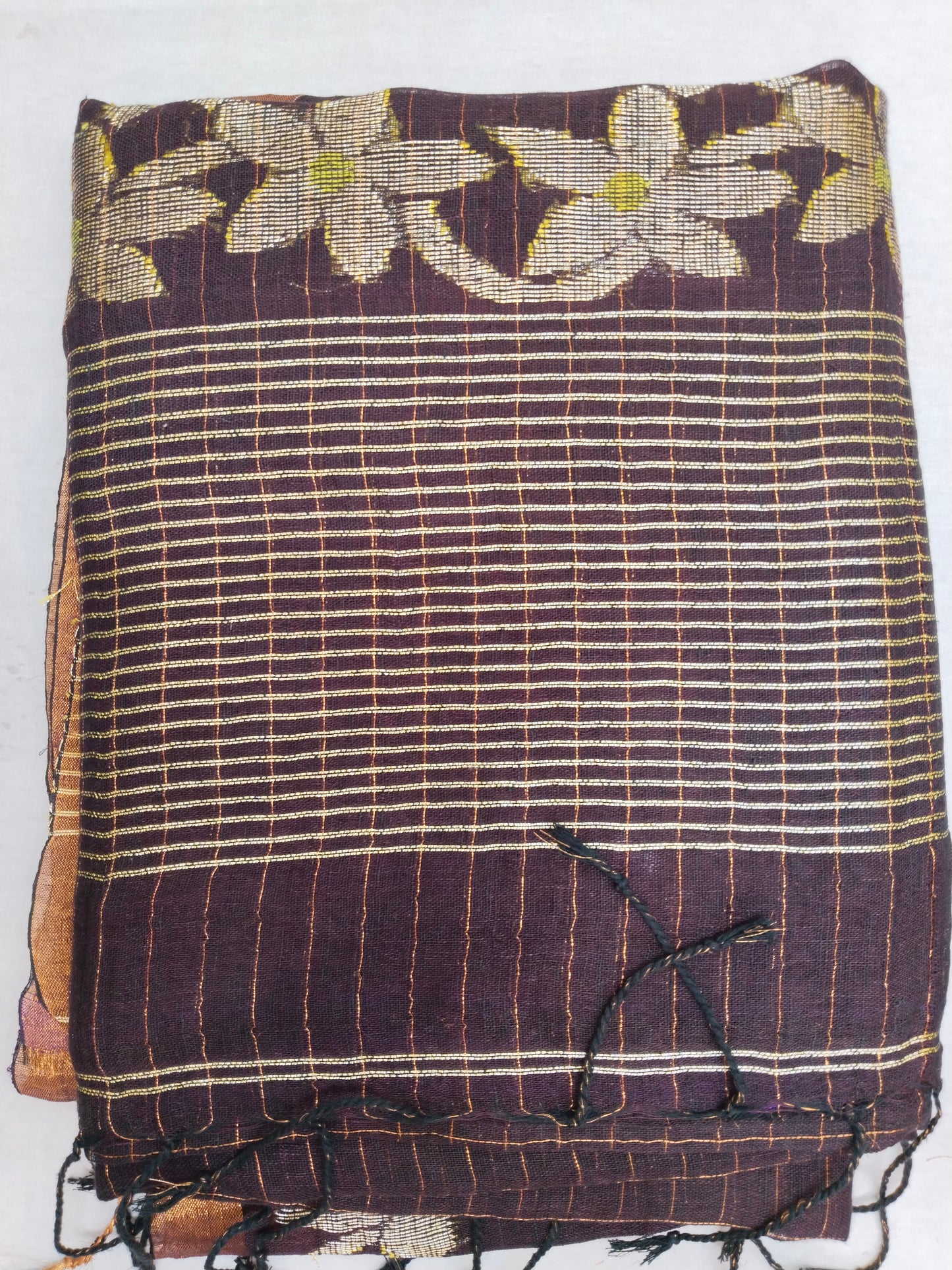 HANDLOOM LINEN FLOWER SARI 3800 / 4600 / 4800