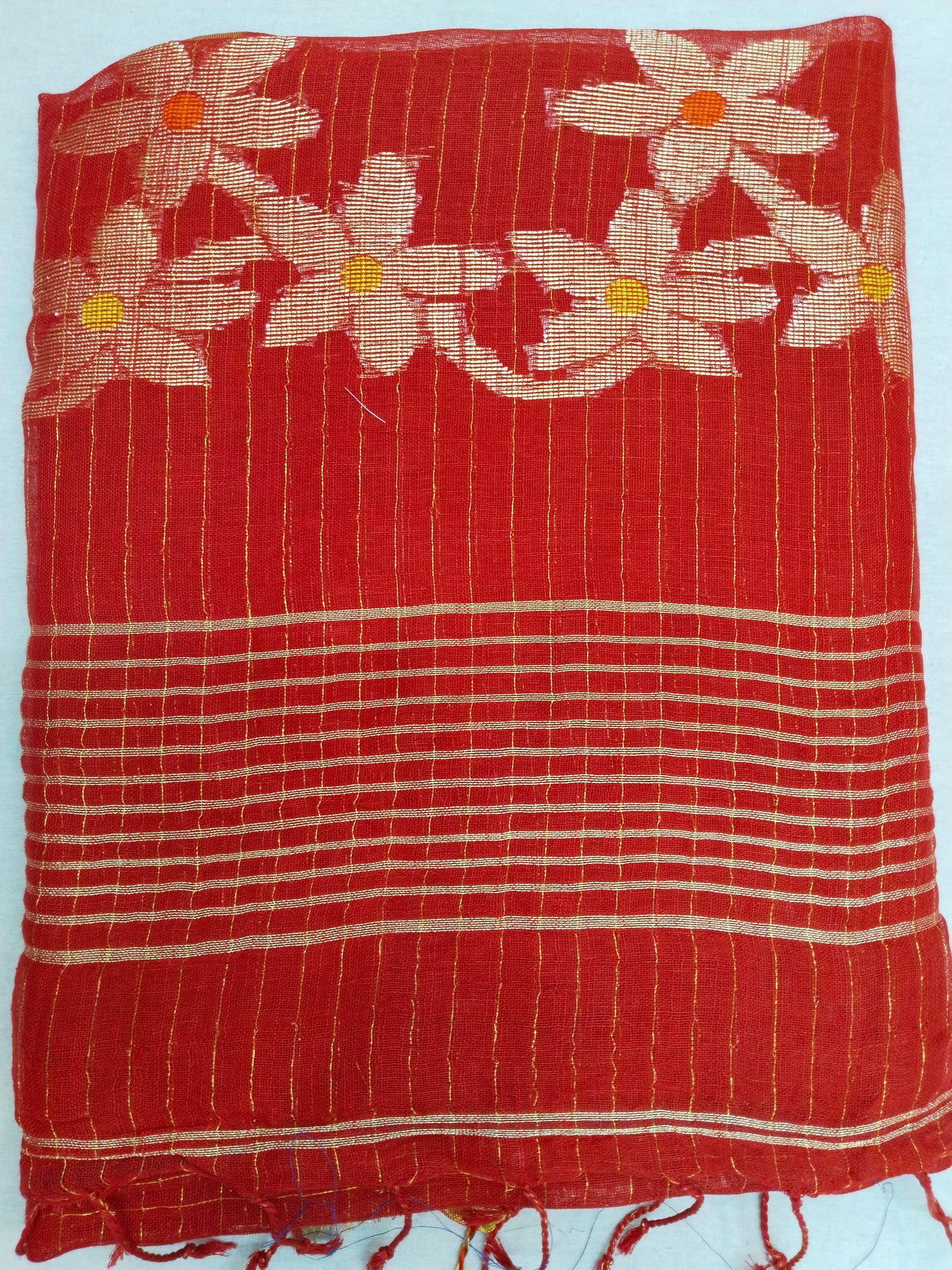 HANDLOOM LINEN FLOWER SARI 3800 / 4600 / 4800